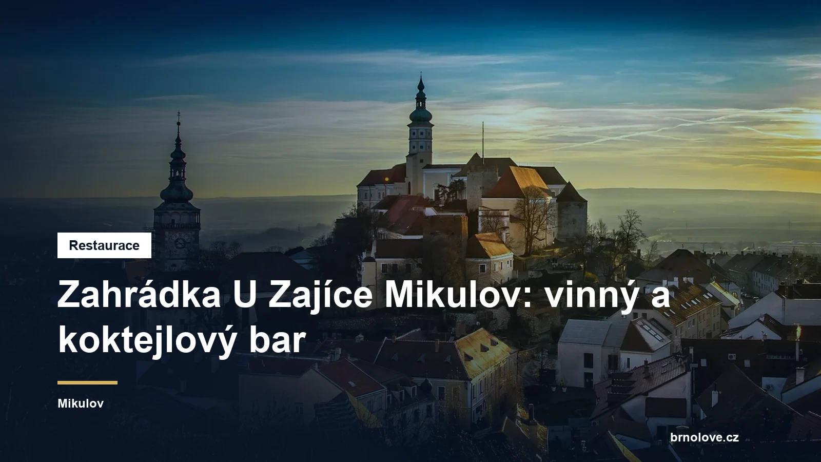 Zahrádka U Zajíce Mikulov: vinný a koktejlový bar