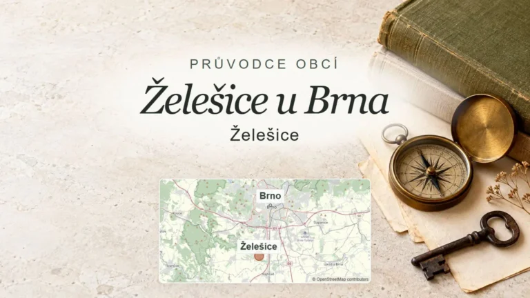 Želešice u Brna, Želešice – obecný tematický motiv oboru a orientační mapa obce u Brna