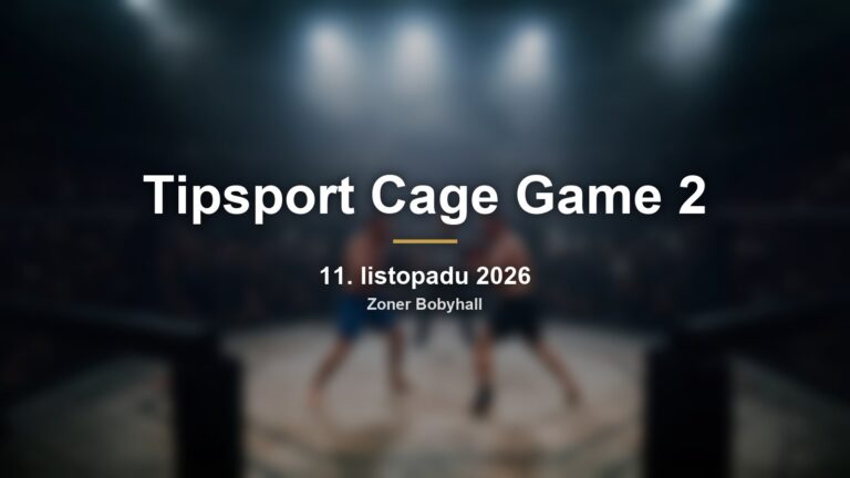 Tipsport Cage Game 2 v Brně: finále MMA show Pruyem vs. Jovinečko v Bobyhallu