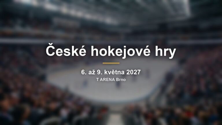 České hokejové hry 2027 v T ARENĚ: generálka na mistrovství světa v nové brněnské hale