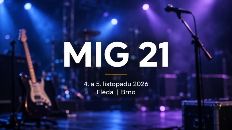 MIG 21 v Brně 2026: dva listopadové koncerty na Flédě