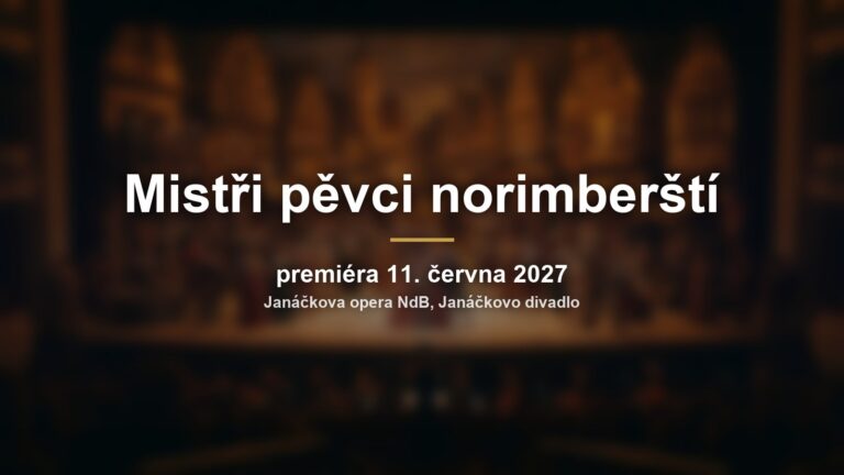 Mistři pěvci norimberští: Wagner se vrací do Janáčkova divadla po 47 letech