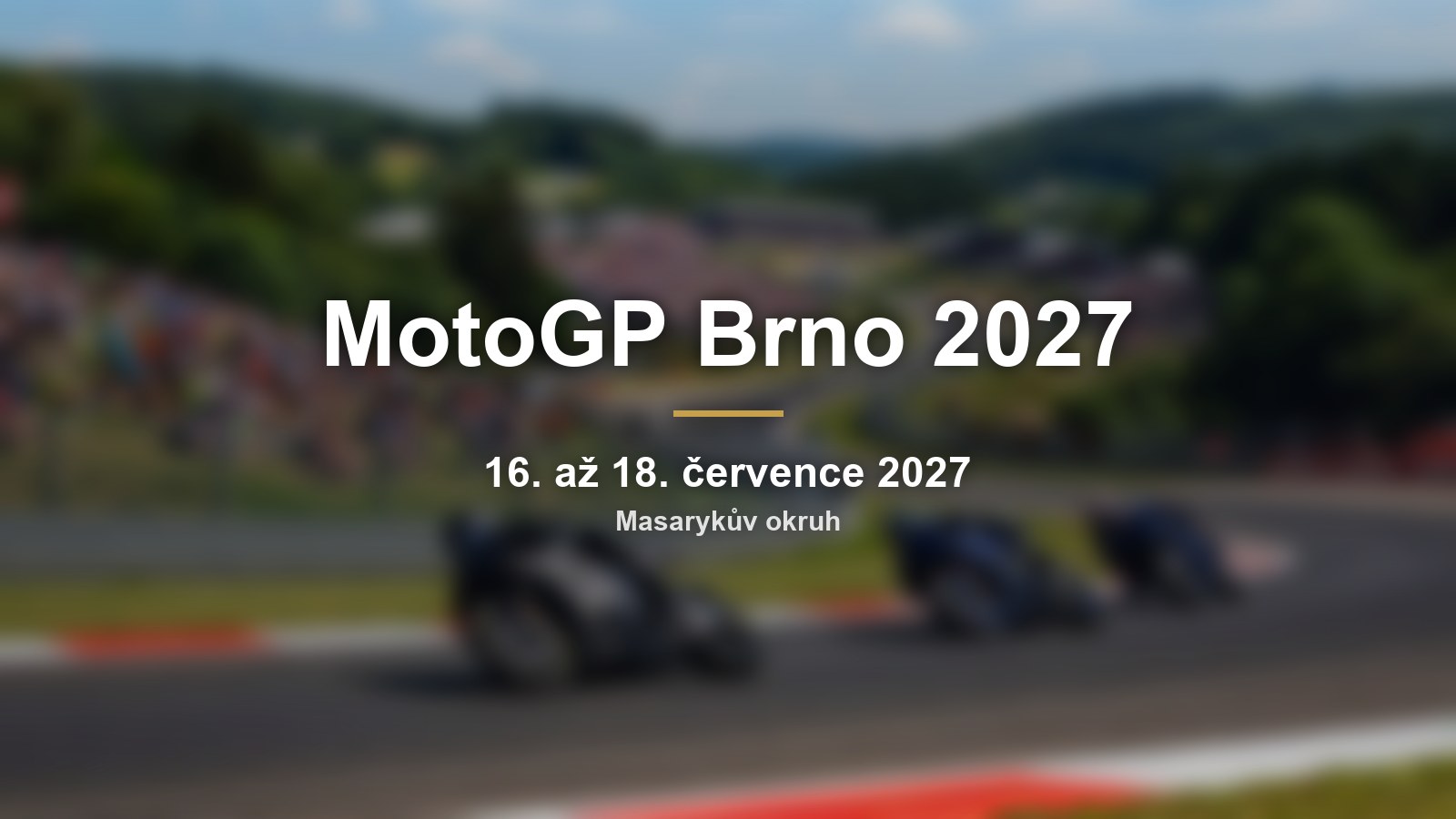 MotoGP Brno 2027: Grand Prix České republiky se vrací do července