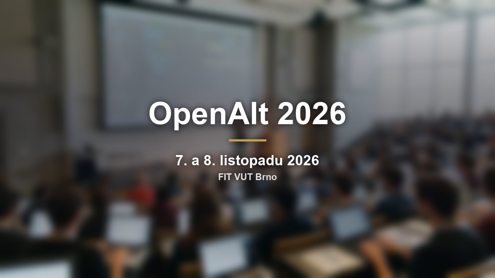 OpenAlt 2026: konference o otevřeném softwaru a datech na FIT VUT