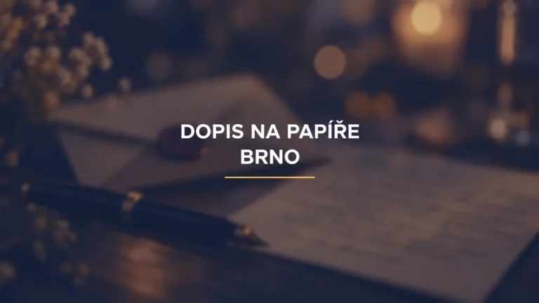 Magazín BrnoLove: Ručně psaný dopis: jak začít, když jste dlouho nic neposílali
