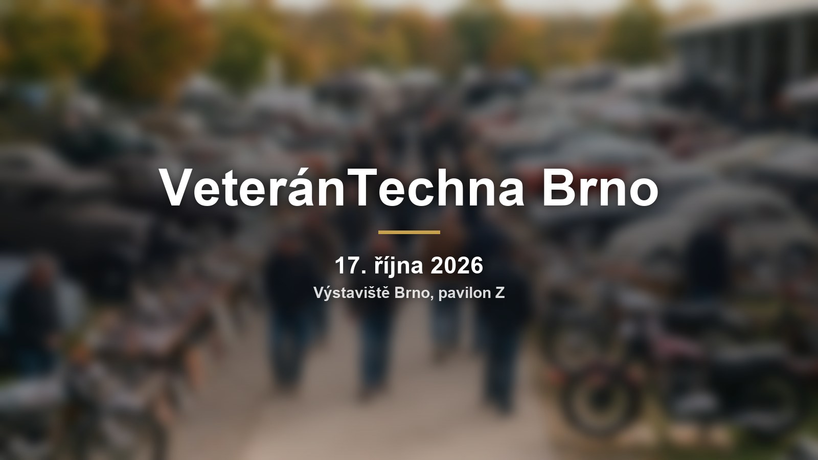 VeteránTechna Brno: burza dílů a výstava historických vozidel na výstavišti