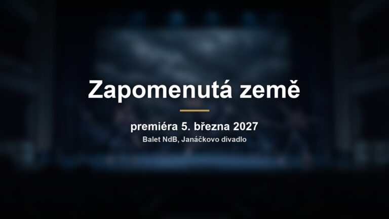 Zapomenutá země: Balet NdB slaví osmdesátiny Jiřího Kyliána